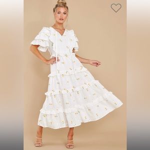 Sold out windswept fields ivory floral dress from Red Dress